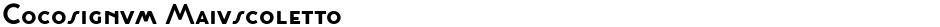 Cocosignum MaiuscolettoDemo