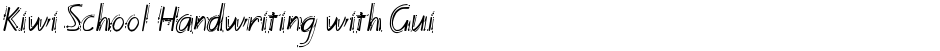 Kiwi School Handwriting with GuidesDemo