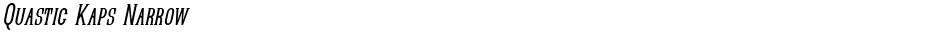 Quastic Kaps NarrowDemo