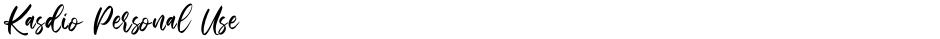 Kasdio Personal UseDemo