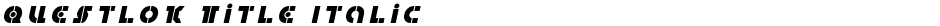 Questlok Title ItalicDemo