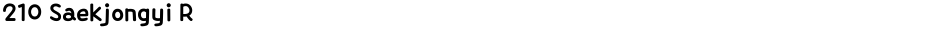 210 Saekjongyi RDemo