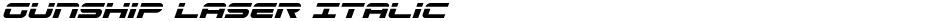 Gunship Laser ItalicDemo