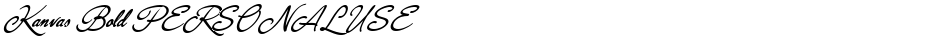 Kanvas Bold PERSONAL USEDemo