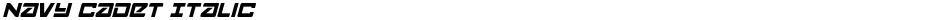 Navy Cadet ItalicDemo