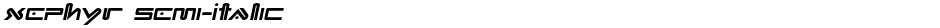 Xephyr Semi-ItalicDemo