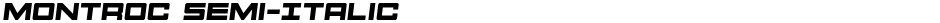 Montroc Semi-ItalicDemo