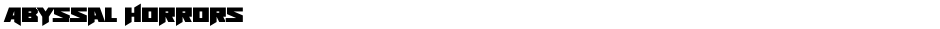 Abyssal HorrorsDemo