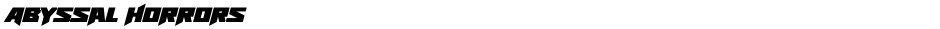 Abyssal HorrorsDemo