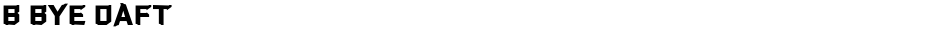 b Bye DaftDemo