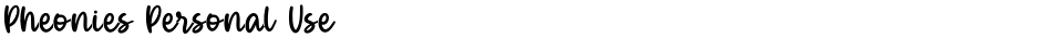Pheonies Personal UseDemo