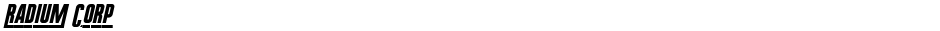 Radium CorpDemo