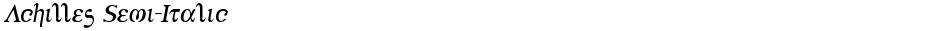 Achilles Semi-ItalicDemo