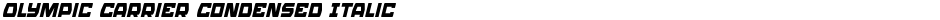 Olympic Carrier Condensed ItalicDemo