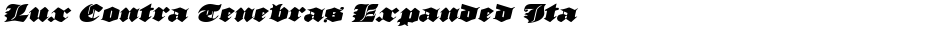 Lux Contra Tenebras Expanded ItalicDemo