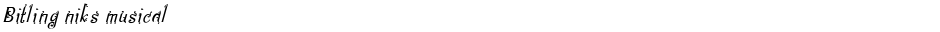 Bitling niks musicalDemo