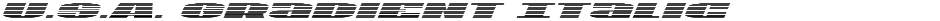 U.S.A. Gradient ItalicDemo