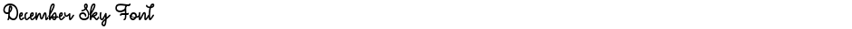 December Sky FontDemo
