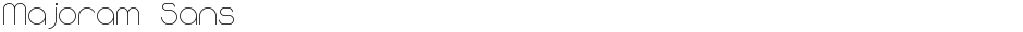 Majoram SansDemo