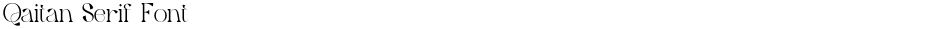 Qaitan Serif FontDemo