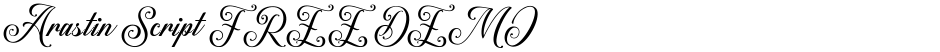 Arastin Script FREE DEMODemo