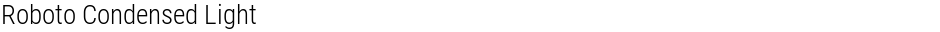 Roboto Condensed LightDemo