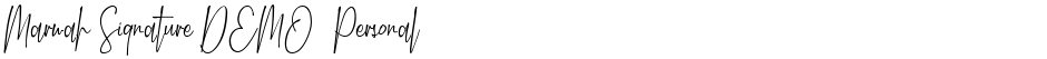 Marwah Signature DEMO (PersonalDemo