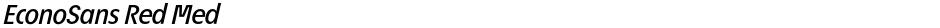 EconoSans Red MedDemo