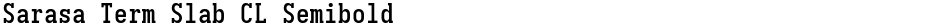 Sarasa Term Slab CL SemiboldDemo