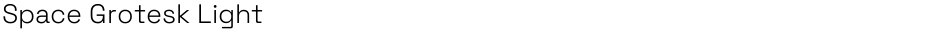 Space Grotesk LightDemo