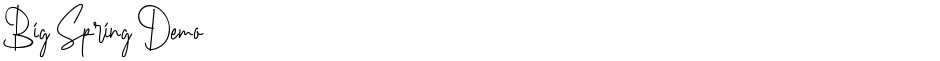 Big Spring DemoDemo