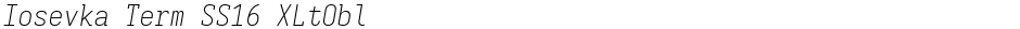 Iosevka Term SS16 XLtOblDemo