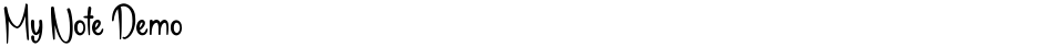 My Note DemoDemo