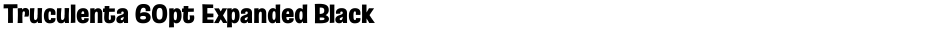 Truculenta 60pt Expanded BlackDemo