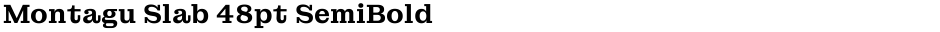 Montagu Slab 48pt SemiBoldDemo
