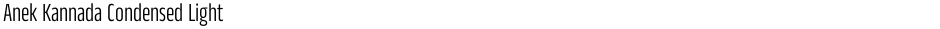 Anek Kannada Condensed LightDemo