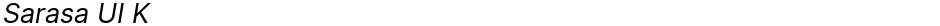 Sarasa UI KDemo