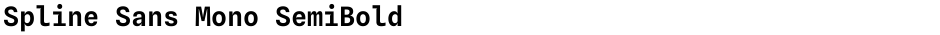 Spline Sans Mono SemiBoldDemo