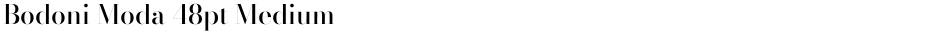 Bodoni Moda 48pt MediumDemo