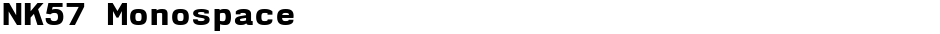 NK57 MonospaceDemo