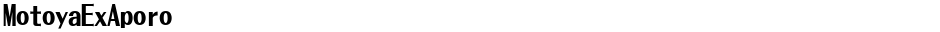 MotoyaExAporoDemo