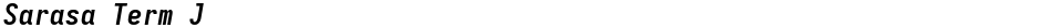 Sarasa Term JDemo