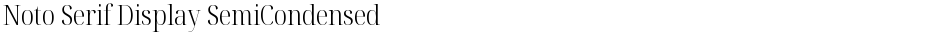 Noto Serif Display SemiCondensed LightDemo