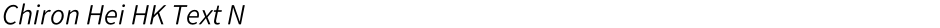 Chiron Hei HK Text NDemo