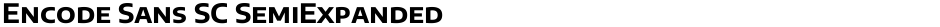 Encode Sans SC SemiExpandedDemo