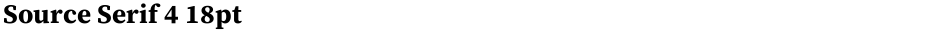 Source Serif 4 18ptDemo