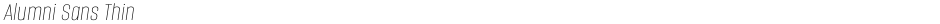 Alumni Sans ThinDemo