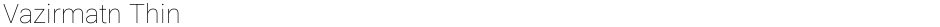 Vazirmatn ThinDemo