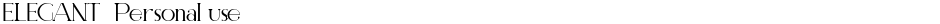 ELEGANT  Personal useDemo