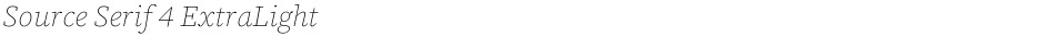 Source Serif 4 ExtraLightDemo